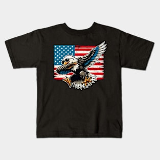 USA Eagle Dabbing Kids T-Shirt